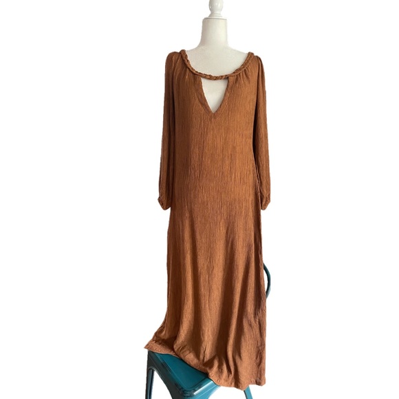 NWT Savannah Morrow Zuni dress in Caramel size S - Picture 13 of 13